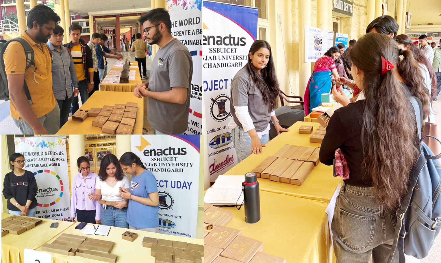 ENACTUS PANJAB UNIVERSITY PUTS FORTH A SHOWCASE OF ARPAN PROJECT AT DAV COLLEGE, CHANDIGARH
